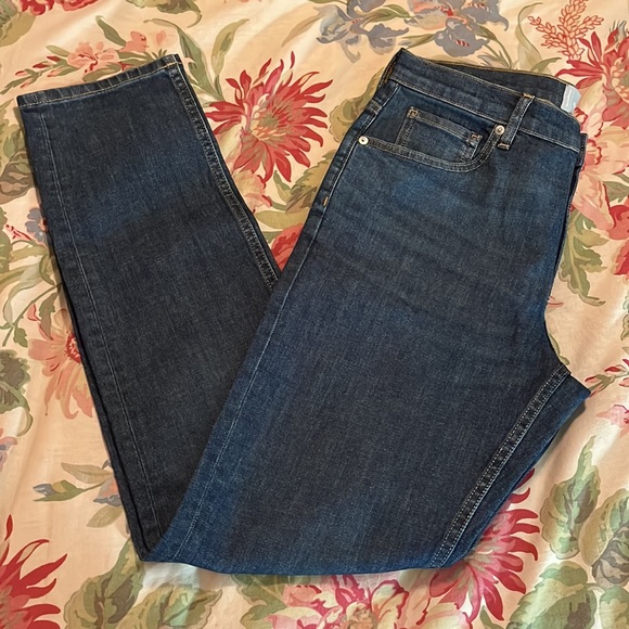 EVERLANE Size 33 x 32 Straight Leg Denim Classic Jeans  5 Pockets $129 NEW - Picture 8 of 16